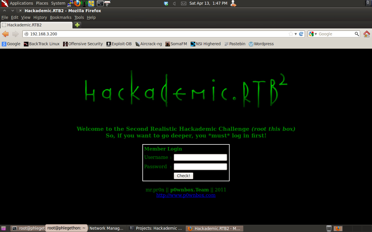 Hackademic RTB 2 Walkthrough